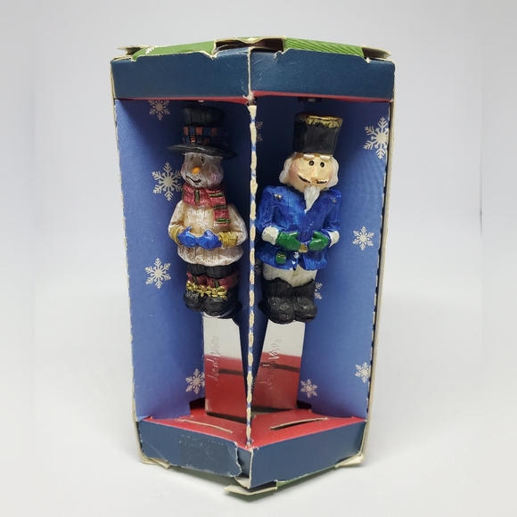 Vintage Joie De Vivre 4pc Resin Holiday Spreaders Cheese Dip Butter ~ Pre-Owned - Picture 3 of 12